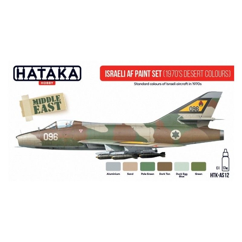 Hataka Hobby HTK-AS12 Israeli AF paint set