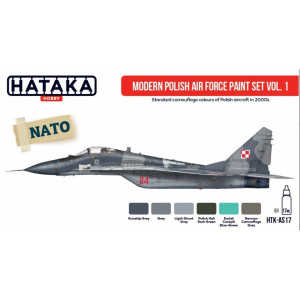 Hataka Hobby HTK-AS17 Modern Polish Air Force paint set vol. 1