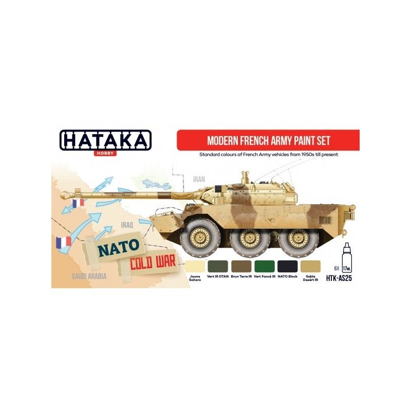 Hataka Hobby HTK-AS25 Modern French Army paint set