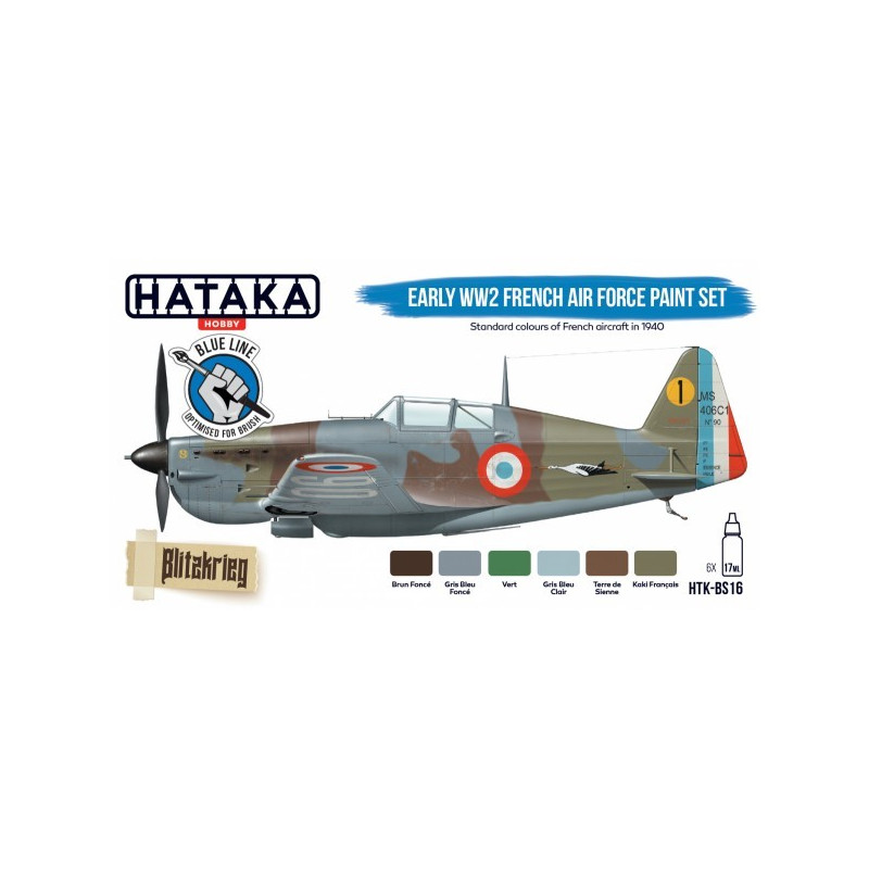 Hataka Hobby HTK-BS16 Early WW2 French Air Force paint set