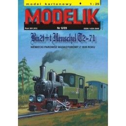 PAROWÓZ WĄSKOTOROWY Bn2t+t Henschel T2-71 Modelik 0906