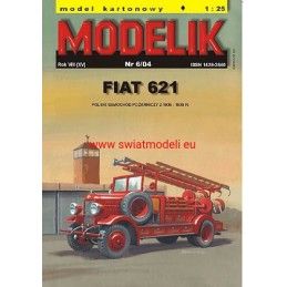 FIAT 621 Samochód pożarniczy Modelik 0406