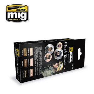 A.MIG-7168, Flesh tones set, AMMO of Mig