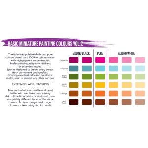 Hataka Hobby HTK-DS02 Basic Miniature Painting Colours vol. 2