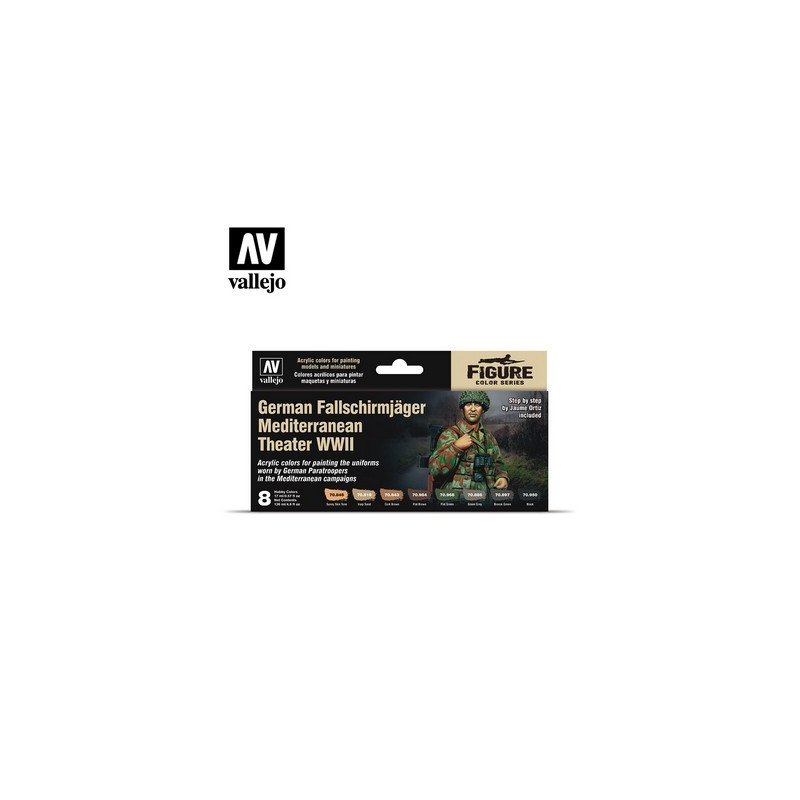 Vallejo 70118 German Fallschirmjäger Mediterranean Theater WWII set by Jaume Ortiz
