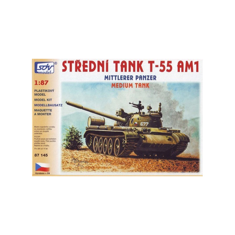 Czołg średni T-55AM1 SDV Model SDV87145