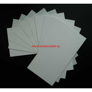 PCV spieniony płytka 190 x 300 x 5.00 mm biały