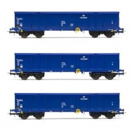 Wagon węglarka Eaos z ładunkiem PKP Cargo 3 sztuki Rivarossi HR6536