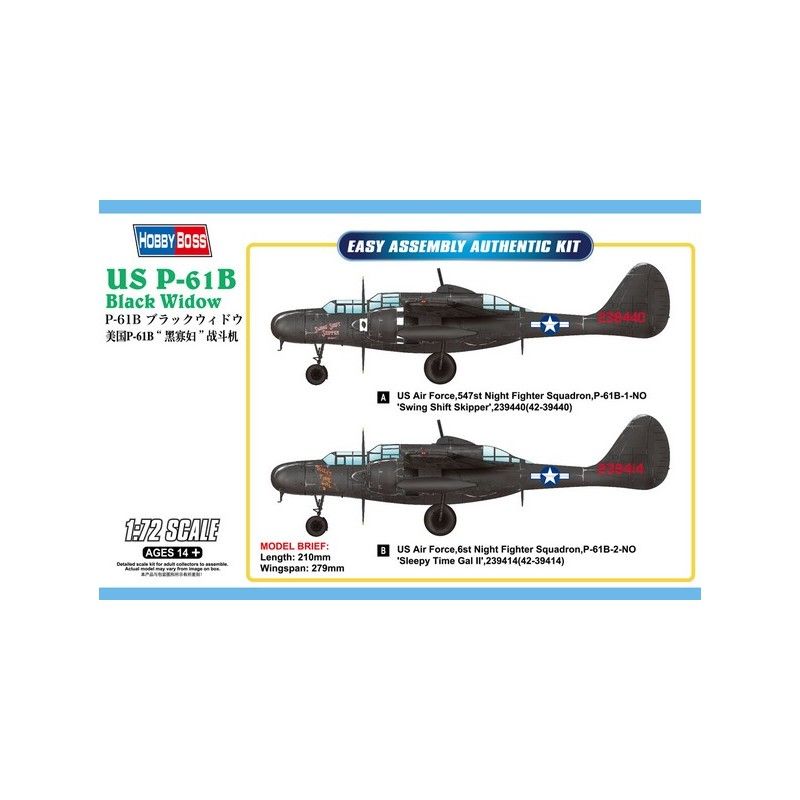 Samolot P-61B Black Widow Hobby Boss 87262
