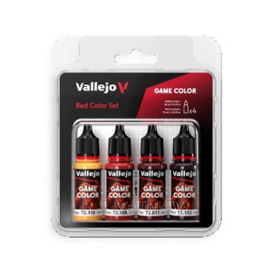Vallejo 72377, Red color set