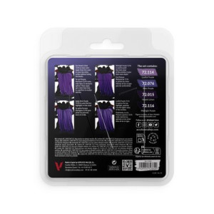 Vallejo 72382, Purple color set