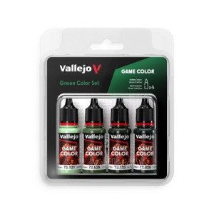 Vallejo 72384, Green color set