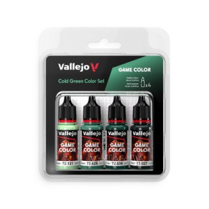 Vallejo 72383, Cold Green color set