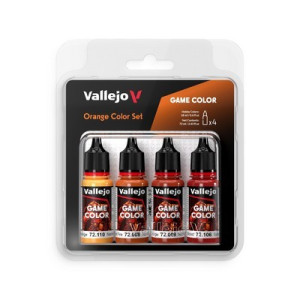 Vallejo 72381, Orange color set