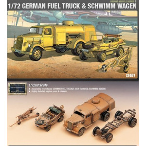 German Fuel Truck, Schwimmwagen, Academy, 13401