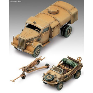 German Fuel Truck, Schwimmwagen, Academy, 13401