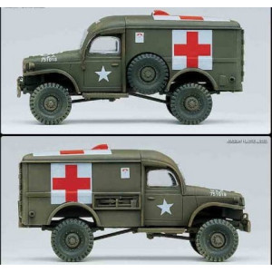 U.S. ambulance, towing tractor, Academy, 13403
