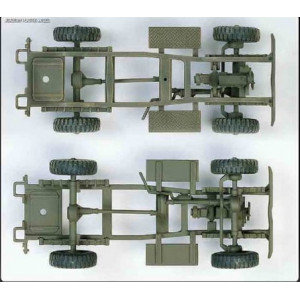 U.S. ambulance, towing tractor, Academy, 13403