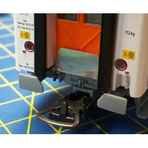 Pomosty międzywagonowe, 2 sztuki, DH0-122, Ostbahn Modele Kolejowe