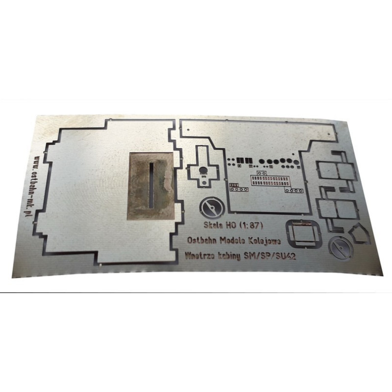 Wnętrze kabiny SM/SP/SU42 pod oświetlenie, DH0-96, Ostbahn Modele Kolejowe
