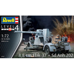 German 8.8 cm Flak 37, podwozie Sd.Anh. 202, Revell 03325