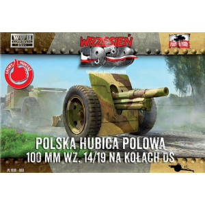 Polska haubica polowa 100 mm wz.14/19, na kołach DS, First to Fight 060