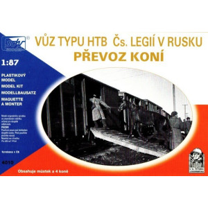 Wagon HTB, przewóz koni, SDV Model, SDV4010