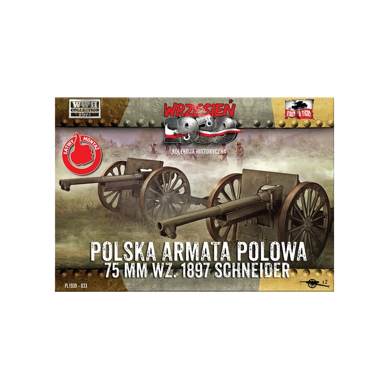 Polska armata polowa 75 mm wz.1897 Schneider, First to Fight 033