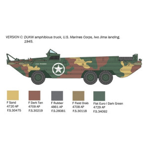 Amfibia DUKW, D-Day, Italeri 7022