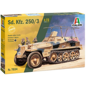 Transporter opancerzony, Sd. Kfz. 250/3, figurki, Italeri 7034