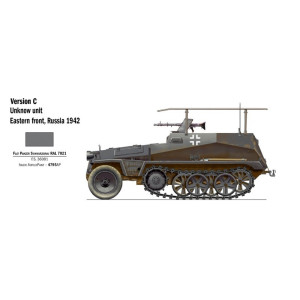 Transporter opancerzony, Sd. Kfz. 250/3, figurki, Italeri 7034