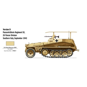 Transporter opancerzony, Sd. Kfz. 250/3, figurki, Italeri 7034