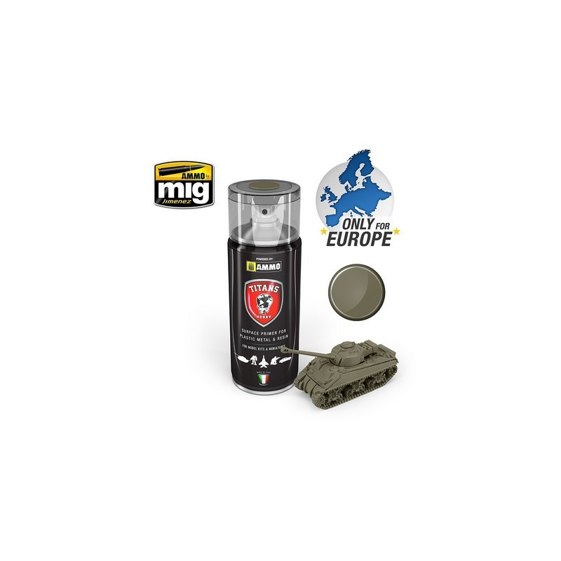 U.S. Olive Drab, matt primer, Titans hobby, TTH120