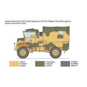 Amerykańska ciężarówka, Chevrolet 15 CWT, Italeri 0233