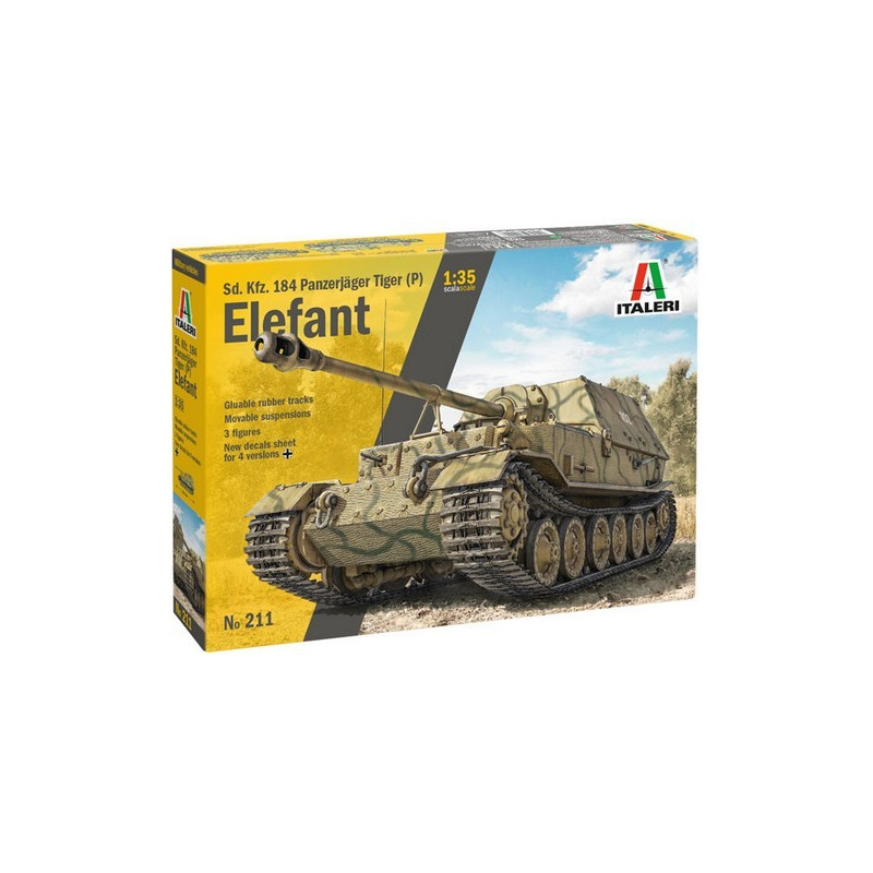 ELEFANT Sd. Kfz.184, Panzerjager Tiger, Italeri 0211