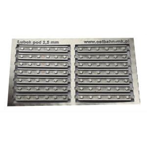 Łubek do szyn 2.5 mm, 6 śrub, AH0-26, Ostbahn Modele Kolejowe