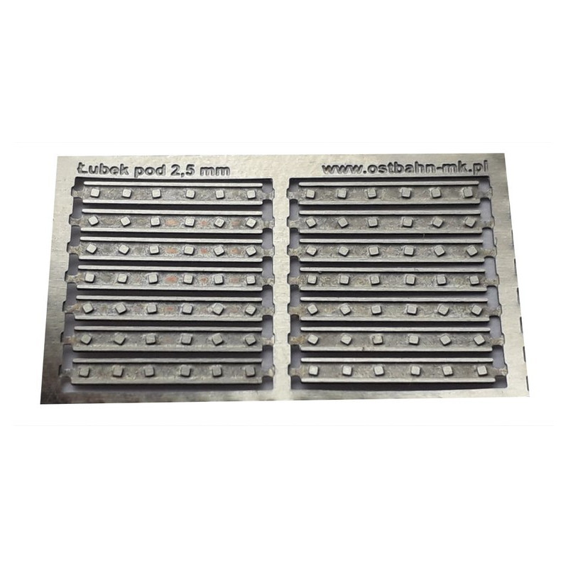 Łubek do szyn 2.5 mm, 6 śrub, AH0-26, Ostbahn Modele Kolejowe