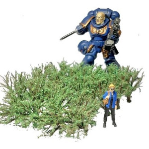 Krzaki 18 - 20 mm, ciemna zieleń, KoTeBi, KTB Z 0028