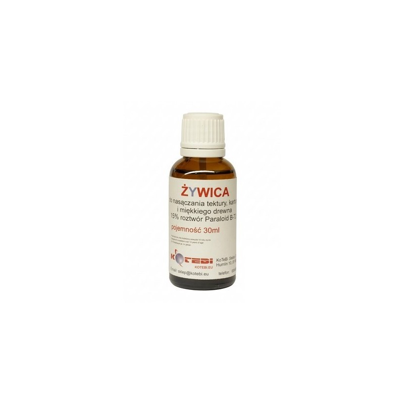 Żywica PARALOID B72, 15% roztwór, 30 ml