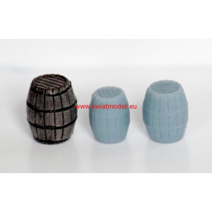 Beczka drewniana fi 8 mm KoTeBi 3D KTB3d000900 KoTeBi modele wycinane laserem - 1