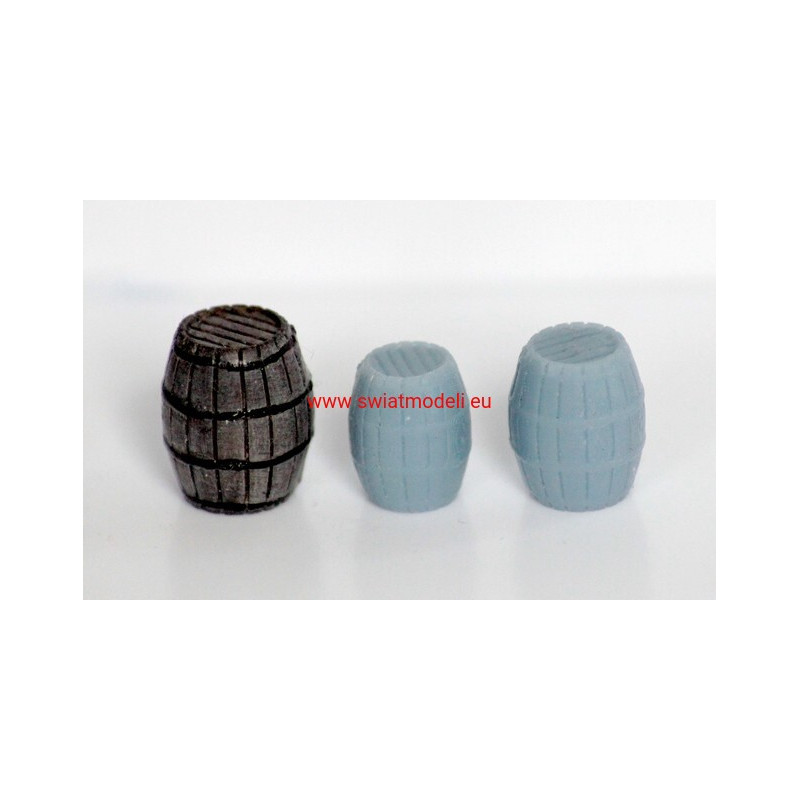Beczka drewniana fi 8 mm KoTeBi 3D KTB3d000900 KoTeBi modele wycinane laserem - 1