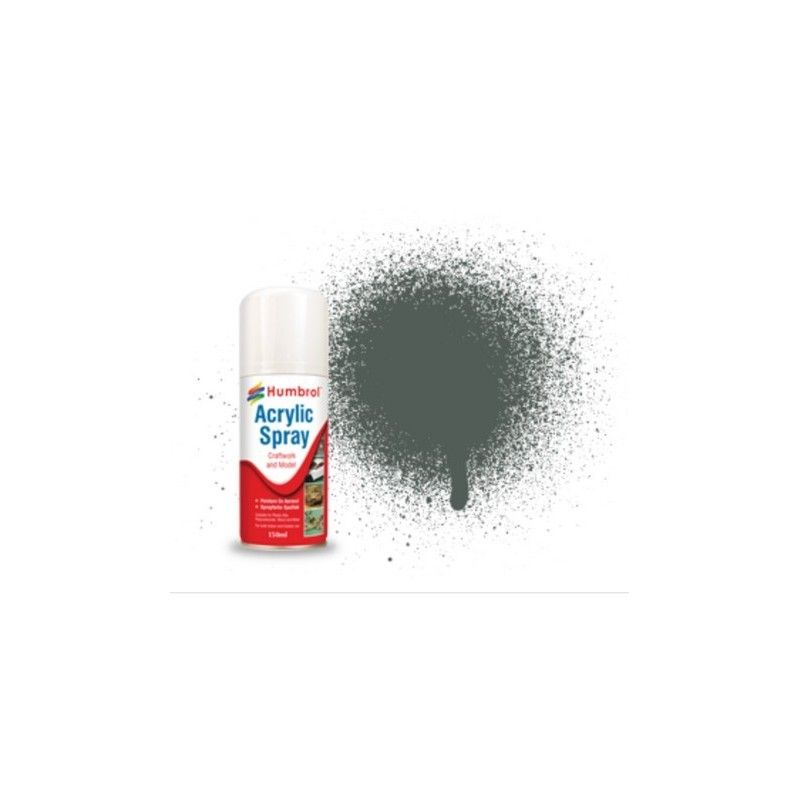 Humbrol 001, Grey Primer, matowa, Acrylic Spray, AD6001