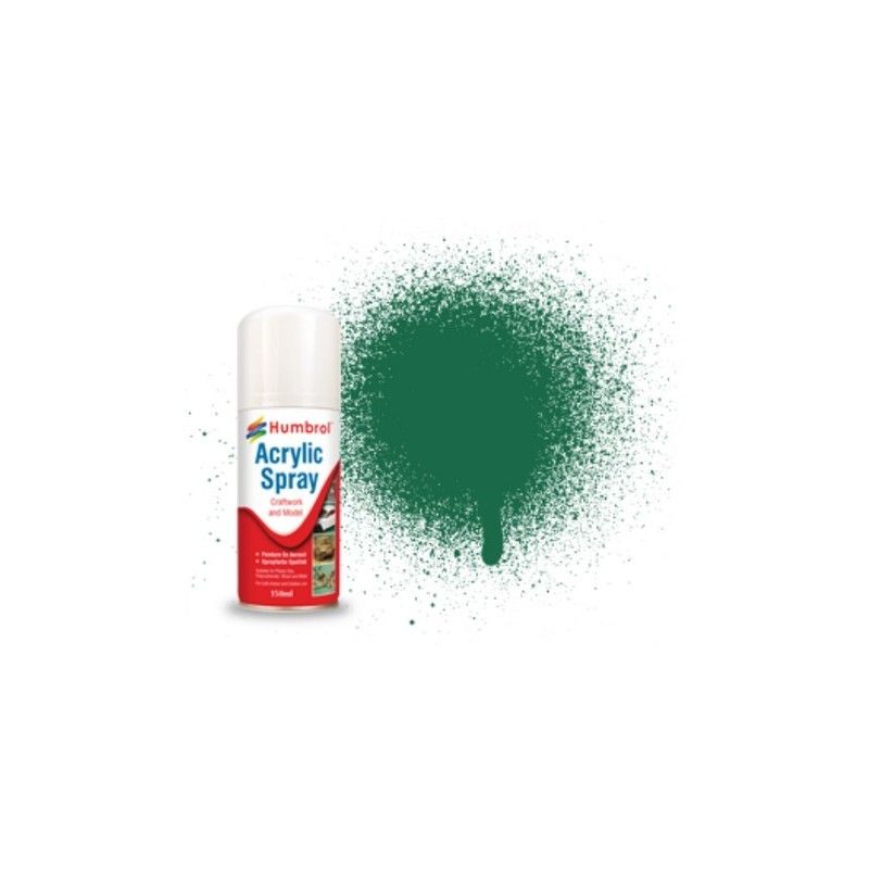 Humbrol 30, Dark Green, matowa, Acrylic Spray, AD6030