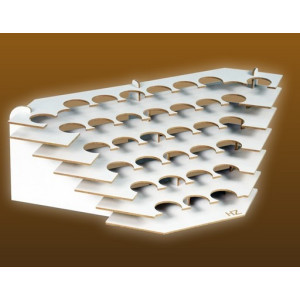 Duży stojak narożny na farby średnicy do 36 mm HobbyZone HZ-s2n B