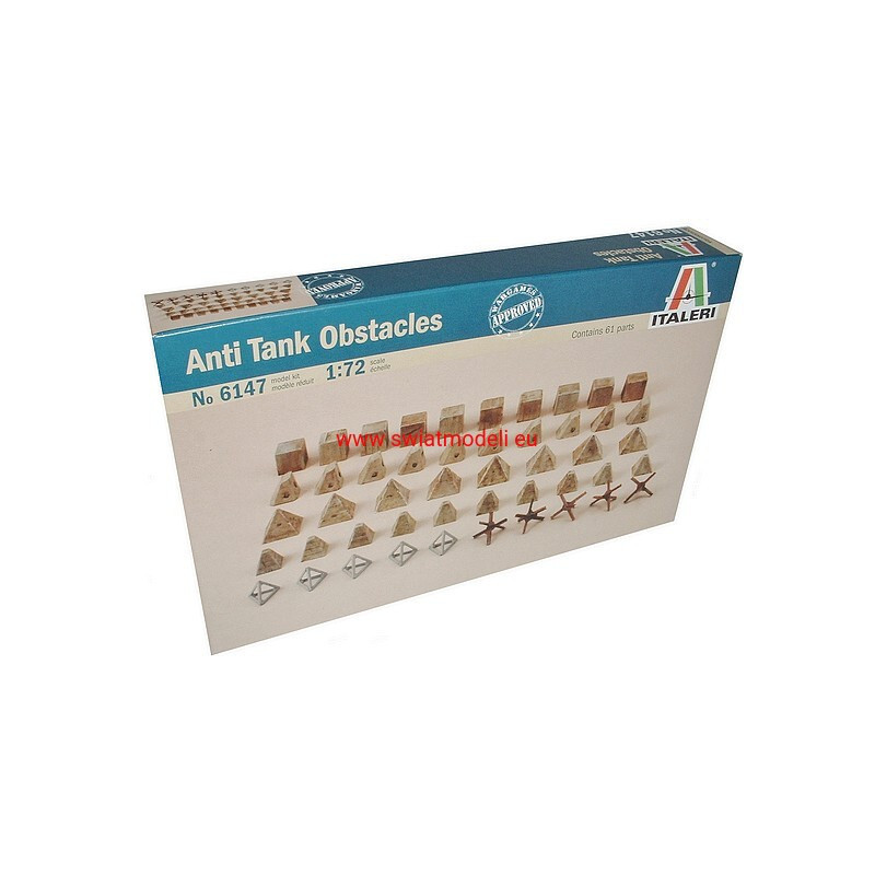 Przeszkody przeciwczołgowe Italeri 6147