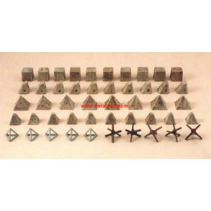 Przeszkody przeciwczołgowe Italeri 6147