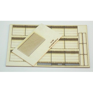 Płot betonowy I 2 metry ze słupkiem prostym KoTeBi KTB043201 KoTeBi modele wycinane laserem - 2