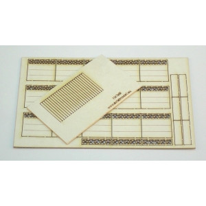 Płot betonowy II 2 metry ze słupkiem prostym KoTeBi KTB043202 KoTeBi modele wycinane laserem - 2