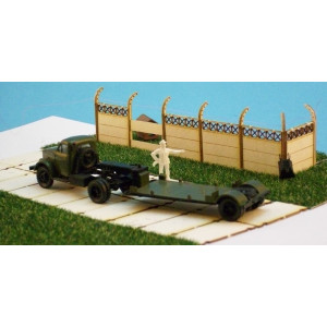 Płot betonowy I 2 metry ze słupkiem prostym KoTeBi KTB072201