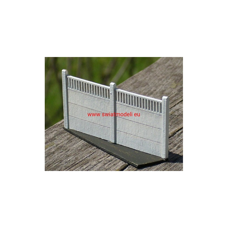 Płot betonowy I 2 metry ze słupkiem prostym KoTeBi KTB035201 KoTeBi modele wycinane laserem - 1
